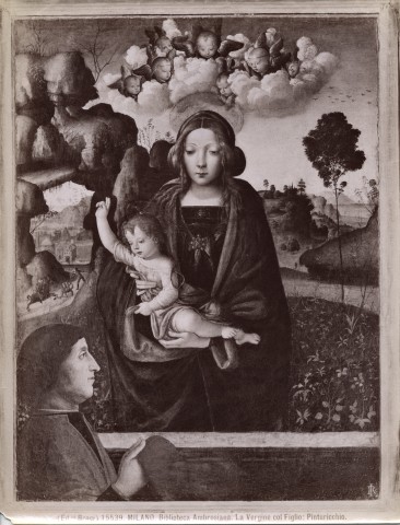 Brogi — Milano. Biblioteca Ambrosiana. La Vergine col Figlio; Pinturicchio. — insieme